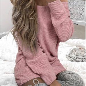 Fairy season sweater criss cross dress sz small oversized fit m loose nwot